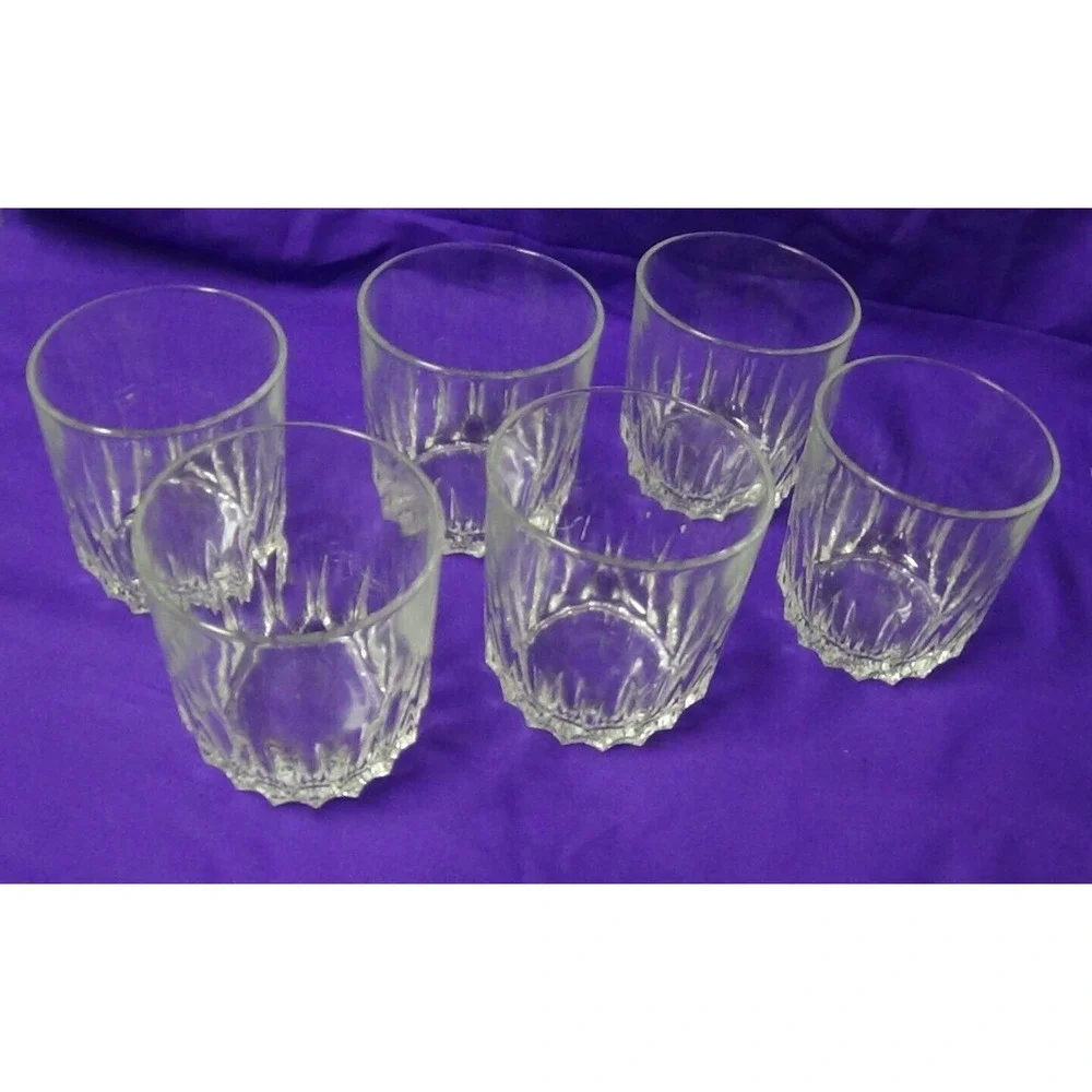 Rock Glasses Set of Six 8-ounce Bar Heavy Won't Easily Break #364